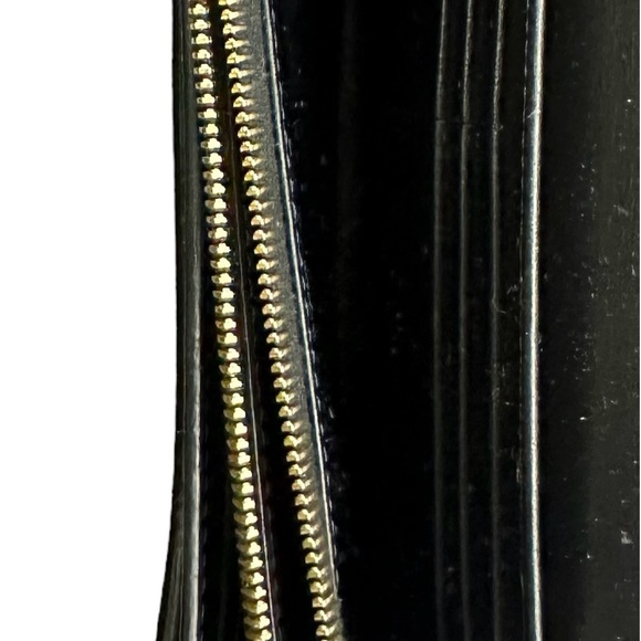 Celine Large Flap Wallet In Grained Calfskin Black - Picture 10 of 16